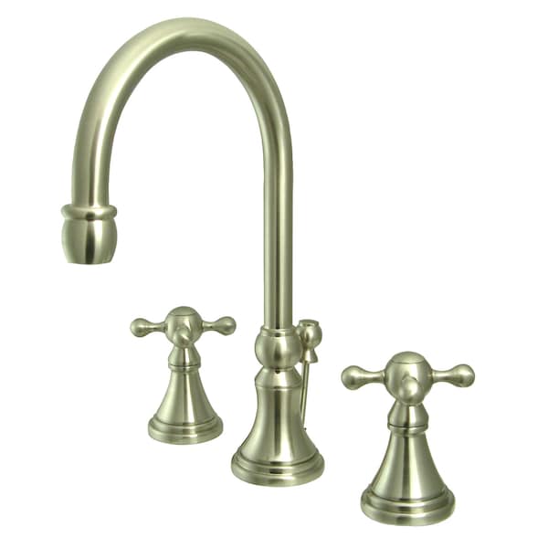 8" Widespread Bathroom Faucet, Brushed Nickel